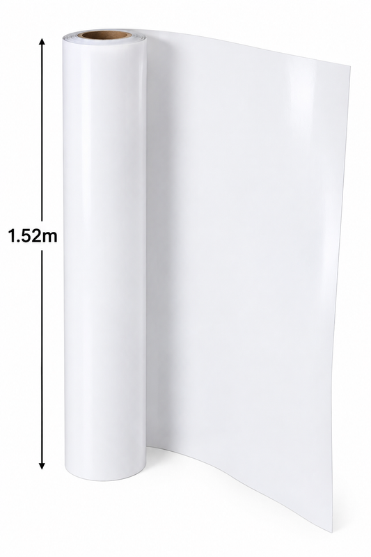 Rollo vinil pizarra adhesivo Premium blanco 1.52m