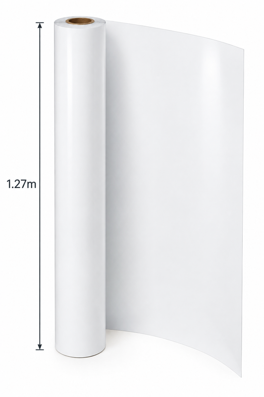 Rollo vinil pizarra adhesivo Premium blanco 1.27m